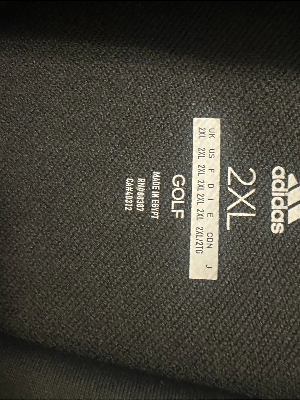 adidas dark grey Golf 2XL Pullover